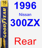 Rear Wiper Blade for 1996 Nissan 300ZX - Premium