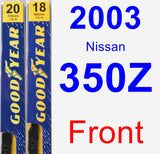 Front Wiper Blade Pack for 2003 Nissan 350Z - Premium