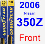 Front Wiper Blade Pack for 2006 Nissan 350Z - Premium