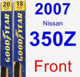 Front Wiper Blade Pack for 2007 Nissan 350Z - Premium