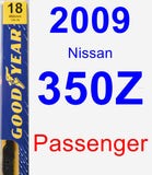 Passenger Wiper Blade for 2009 Nissan 350Z - Premium