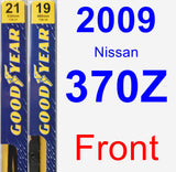 Front Wiper Blade Pack for 2009 Nissan 370Z - Premium