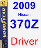 Driver Wiper Blade for 2009 Nissan 370Z - Premium