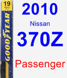 Passenger Wiper Blade for 2010 Nissan 370Z - Premium