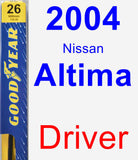 Driver Wiper Blade for 2004 Nissan Altima - Premium