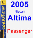 Passenger Wiper Blade for 2005 Nissan Altima - Premium