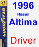 Driver Wiper Blade for 1996 Nissan Altima - Premium