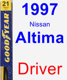 Driver Wiper Blade for 1997 Nissan Altima - Premium