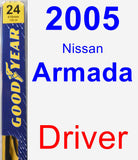 Driver Wiper Blade for 2005 Nissan Armada - Premium