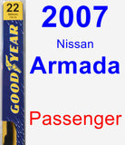 Passenger Wiper Blade for 2007 Nissan Armada - Premium