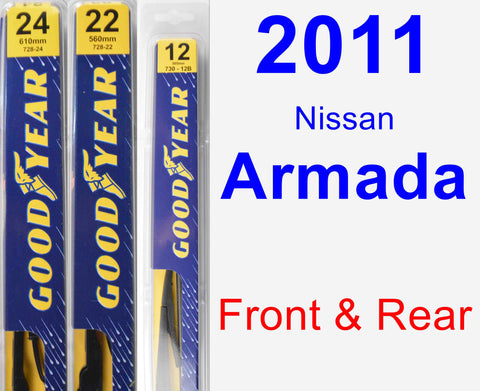 2011 Nissan Armada Wiper Blade by Goodyear Premium