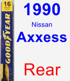 Rear Wiper Blade for 1990 Nissan Axxess - Premium