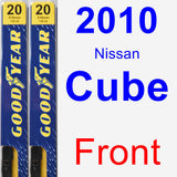 Front Wiper Blade Pack for 2010 Nissan Cube - Premium