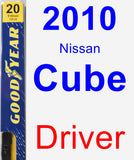 Driver Wiper Blade for 2010 Nissan Cube - Premium