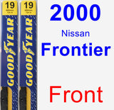 Front Wiper Blade Pack for 2000 Nissan Frontier - Premium