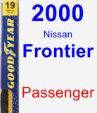 Passenger Wiper Blade for 2000 Nissan Frontier - Premium