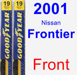 Front Wiper Blade Pack for 2001 Nissan Frontier - Premium