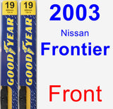 Front Wiper Blade Pack for 2003 Nissan Frontier - Premium