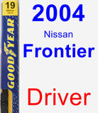 Driver Wiper Blade for 2004 Nissan Frontier - Premium