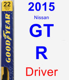 Driver Wiper Blade for 2015 Nissan GT-R - Premium