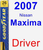 Driver Wiper Blade for 2007 Nissan Maxima - Premium