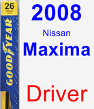 Driver Wiper Blade for 2008 Nissan Maxima - Premium