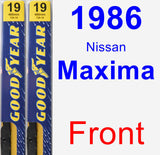 Front Wiper Blade Pack for 1986 Nissan Maxima - Premium