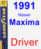 Driver Wiper Blade for 1991 Nissan Maxima - Premium