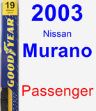 Passenger Wiper Blade for 2003 Nissan Murano - Premium
