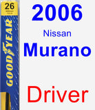 Driver Wiper Blade for 2006 Nissan Murano - Premium