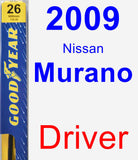 Driver Wiper Blade for 2009 Nissan Murano - Premium