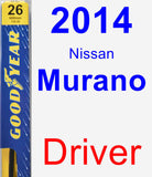 Driver Wiper Blade for 2014 Nissan Murano - Premium
