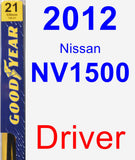 Driver Wiper Blade for 2012 Nissan NV1500 - Premium