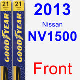 Front Wiper Blade Pack for 2013 Nissan NV1500 - Premium