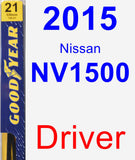 Driver Wiper Blade for 2015 Nissan NV1500 - Premium