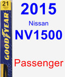 Passenger Wiper Blade for 2015 Nissan NV1500 - Premium