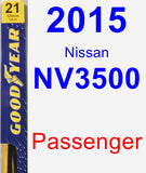 Passenger Wiper Blade for 2015 Nissan NV3500 - Premium