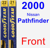 Front Wiper Blade Pack for 2000 Nissan Pathfinder - Premium