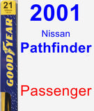 Passenger Wiper Blade for 2001 Nissan Pathfinder - Premium