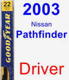 Driver Wiper Blade for 2003 Nissan Pathfinder - Premium