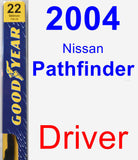 Driver Wiper Blade for 2004 Nissan Pathfinder - Premium