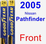 Front Wiper Blade Pack for 2005 Nissan Pathfinder - Premium