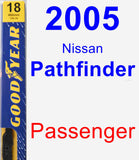 Passenger Wiper Blade for 2005 Nissan Pathfinder - Premium