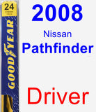 Driver Wiper Blade for 2008 Nissan Pathfinder - Premium