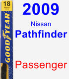 Passenger Wiper Blade for 2009 Nissan Pathfinder - Premium