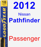 Passenger Wiper Blade for 2012 Nissan Pathfinder - Premium