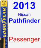 Passenger Wiper Blade for 2013 Nissan Pathfinder - Premium