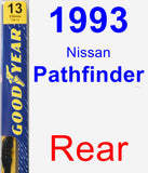 Rear Wiper Blade for 1993 Nissan Pathfinder - Premium