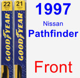 Front Wiper Blade Pack for 1997 Nissan Pathfinder - Premium