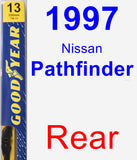 Rear Wiper Blade for 1997 Nissan Pathfinder - Premium